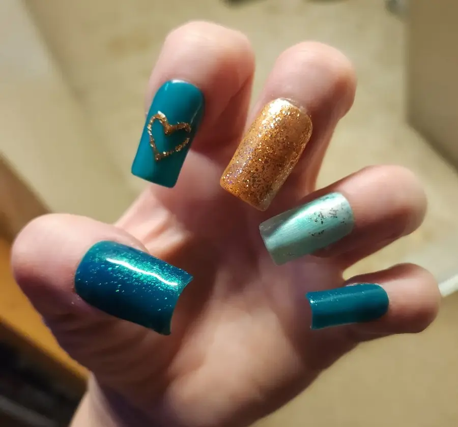 Glam press-on nail set
