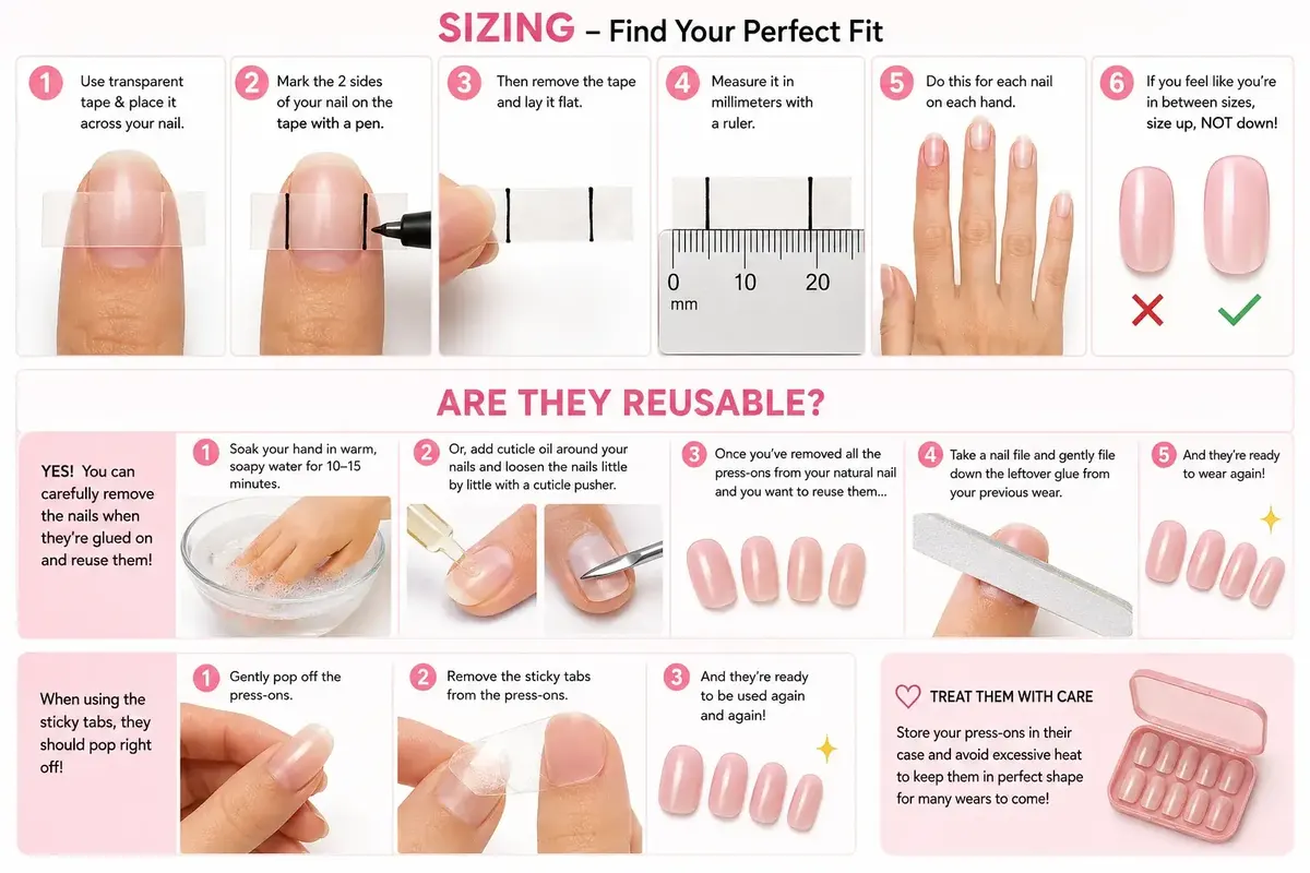 Step-by-step guide to measuring your nails in millimeters